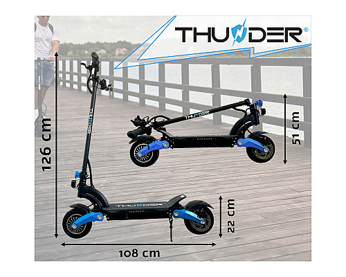 Електросамокат THUNDER FLUX 1000W 48V 18Ah Електросамокат THUNDER FLUX 1000W 48V 18Ah