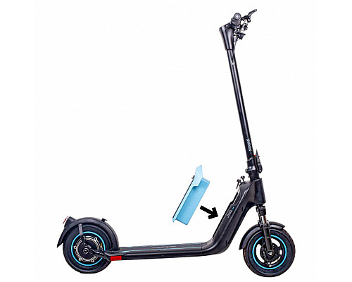 Електросамокат зі знімною батареєю W-TEC SwapCharge 500 W 10” чорно-білий