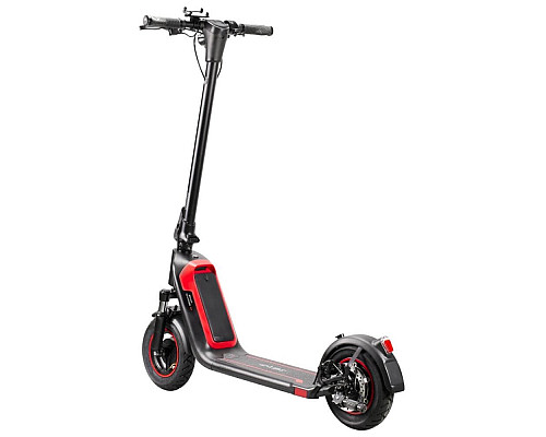 Електросамокат зі знімною батареєю W-TEC SwapCharge 500 W 10” чорно-червоний