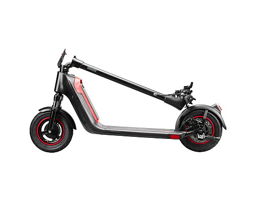 Електросамокат зі знімною батареєю W-TEC SwapCharge 500 W 10” чорно-червоний