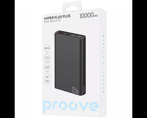 Повербанк Proove Hyper Flux Plus 22.5W 10000 mAh, чорний
