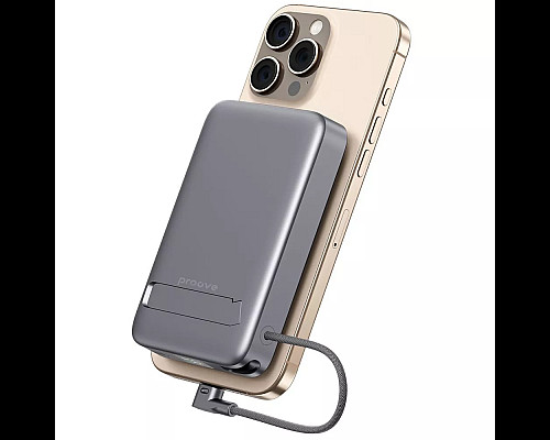Повербанк Proove OverPower 35W 10000 mAh Qi2, сірий