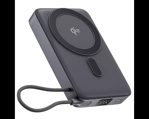 Повербанк Proove OverPower 35W 10000 mAh Qi2, сірий