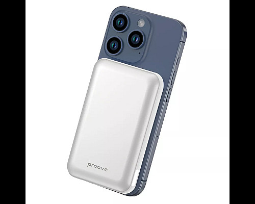 Повербанк Proove Vibe Energy Plus 22.5W 10000 mAh, сріблясто-білий