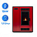 Пелетна піч-камін THUNDER ARIA RED 12 кВт