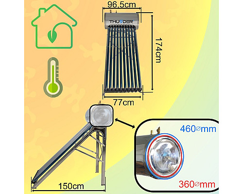 Напірний колектор з баком–100л–THUNDER