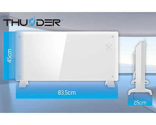 Обігрівач конвекторний THUNDER MODERN-WHITE – 2000Вт