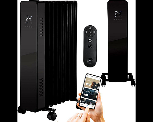 Масляний обігрівач THUNDER SIMPLE-BLACK – 2500Вт