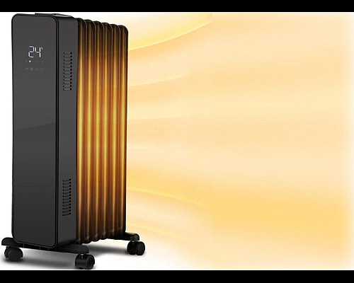 Масляний обігрівач THUNDER SIMPLE-BLACK – 2500Вт