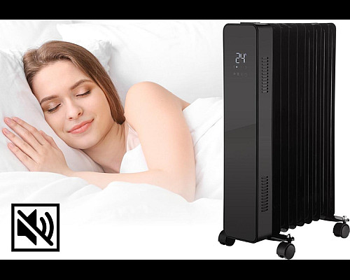 Масляний обігрівач THUNDER SIMPLE-BLACK – 2500Вт