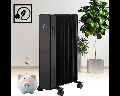 Масляний обігрівач THUNDER SIMPLE-BLACK – 2500Вт