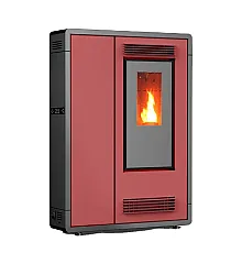 Пелетна піч-камін Thunder Aria Red 7,5 кВт