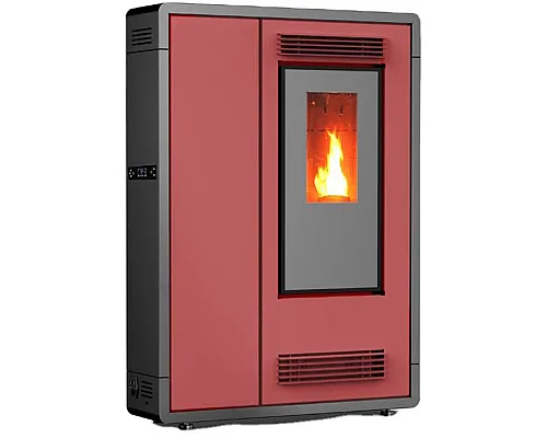 Пелетна піч-камін Thunder Aria Red 7,5 кВт Пелетна піч-камін Thunder Aria Red 7,5 кВт