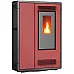 Пелетна піч-камін Thunder Aria Red 7,5 кВт