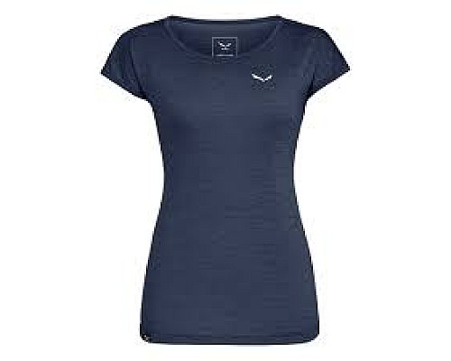 Футболка ж Salewa PUEZ MELANGE DRY W S/S TEE 26538 3966 - 38/32 (XXS) - темно-синій
