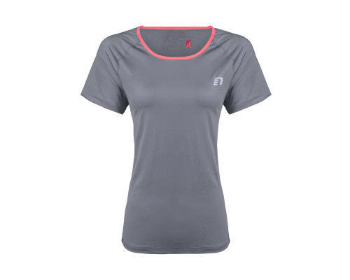 Жіноча бігова футболка з коротким рукавом Newline Imotion Tee - розмір XS / сірий