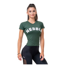 Жіноча футболка Nebbia Classic Hero 576 - зелений/XS
