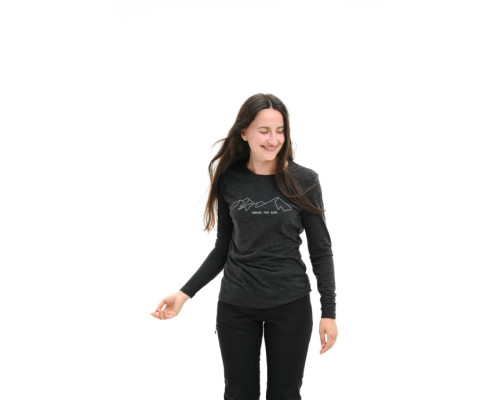 Футболка ж Turbat Cozy Logo 2 LS Wmn caviar - S - чорний Футболка ж Turbat Cozy Logo 2 LS Wmn caviar - S - чорний