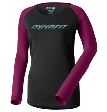 Футболка Dynafit 24/7 L/S Tee Wms - 40/34 - чорний/бордовий