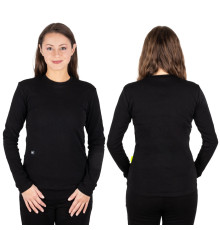 Жіноча футболка з довгим рукавом з підігрівом W-TEC Insulong Lady - чорний/S