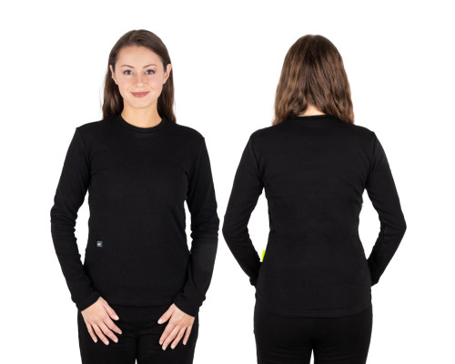 Жіноча футболка з довгим рукавом з підігрівом W-TEC Insulong Lady - чорний/М