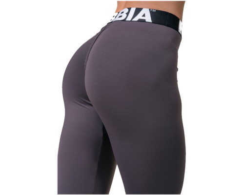 Жіночі легінси середньої посадки Nebbia Squat Hero Scrunch Butt 571 - розмір S/фіолетовий