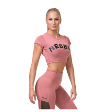 Жіночий кроп-топ Nebbia Sporty Hero 584 - S - рожевий