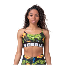 Жіночий спортивний бюстгальтер Nebbia Earth Powered 565 - зелений/XS