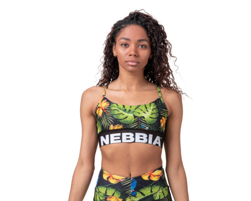Жіночий спортивний бюстгальтер Nebbia Earth Powered 565 - зелений/XS