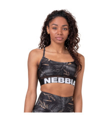 Жіночий спортивний бюстгальтер Nebbia Earth Powered 565 - чорний/XS