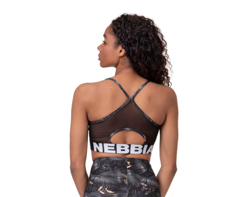 Жіночий спортивний бюстгальтер Nebbia Earth Powered 565 - чорний/XS