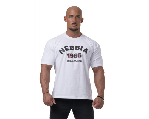 Чоловіча футболка Nebbia Golden Era 192 - білий/М