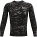 Чоловіча компресійна кофта Under Armour HG Armor Camo Comp LS - чорний камуфляж/М