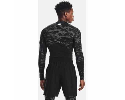 Чоловіча компресійна кофта Under Armour HG Armor Camo Comp LS - чорний камуфляж/М Чоловіча компресійна кофта Under Armour HG Armor Camo Comp LS - чорний камуфляж/М
