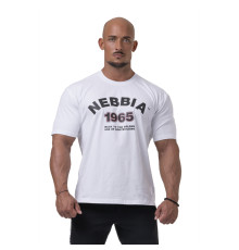 Чоловіча футболка Nebbia Golden Era 192 - білий/XXL