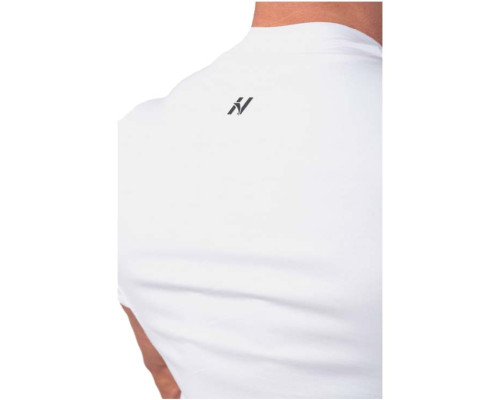 Чоловіча футболка Nebbia Vertical Logo 293 - білий/XXL