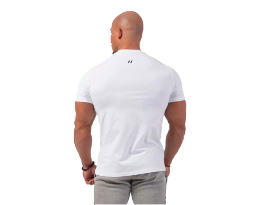 Чоловіча футболка Nebbia Minimalist Logo 291 - XXL - біла Чоловіча футболка Nebbia Minimalist Logo 291 - XXL - біла