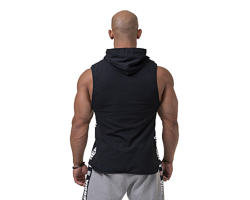 Футболка з капюшоном без рукавів Nebbia Legend-Approved 191 - чорний/XXL