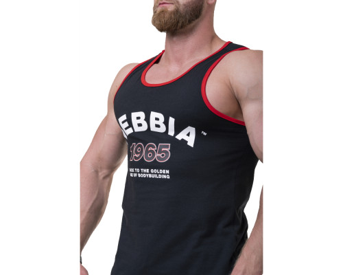Чоловіча футболка без рукавів Nebbia Old School Muscle 193 - чорний/XL