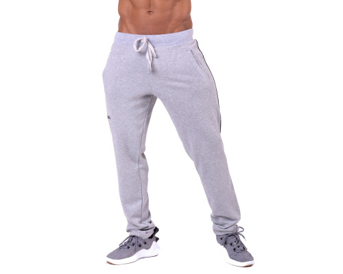 Чоловічі спортивні штани Nebbia Side Stripe Retro Joggers 154 - розмір M/сірий