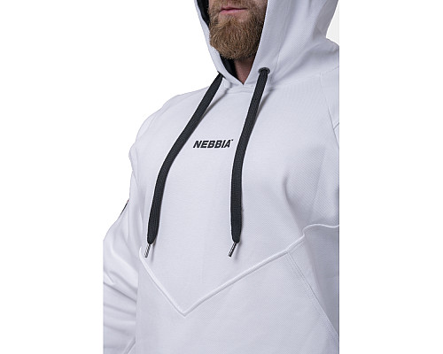 Чоловіча кофта з капюшоном Nebbia Unlock the Champion 194 - білий/M