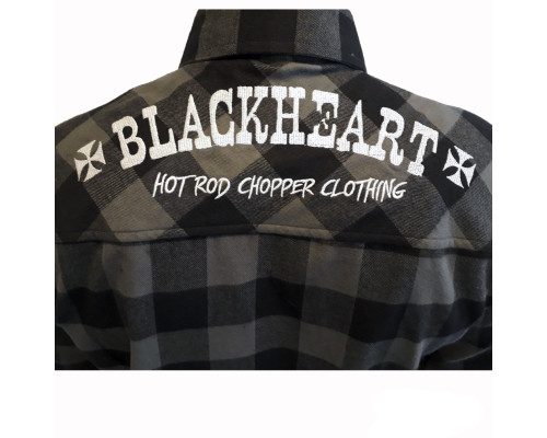 Сорочка з довгим рукавом BLACK HEART Duke - сіра/XL