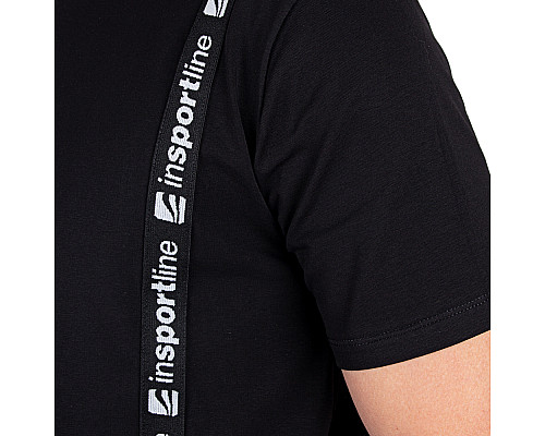Чоловіча футболка inSPORTline Sidestrap Man - М - чорна