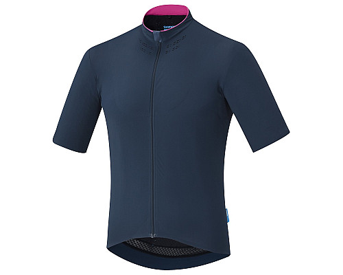 Велоджерсі SHIMANO на замок Evolve Navy - L - синій/рожевий