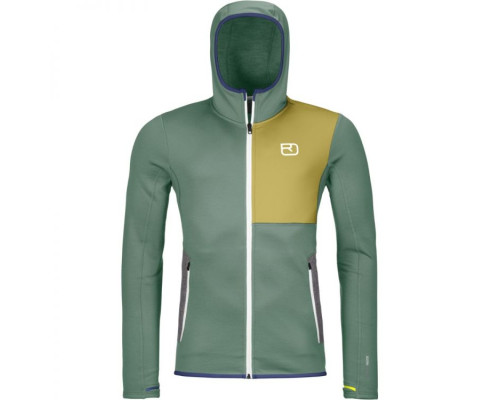 Фліс ч Ortovox FLEECE HOODY M arctic grey - S - зелений