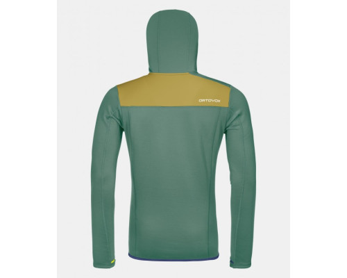 Фліс ч Ortovox FLEECE HOODY M arctic grey - S - зелений
