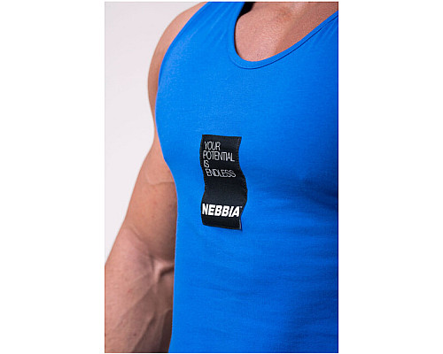 Чоловіча майка Nebbia “YOUR POTENTIAL IS BESCEMING” 174 - XXL - синя