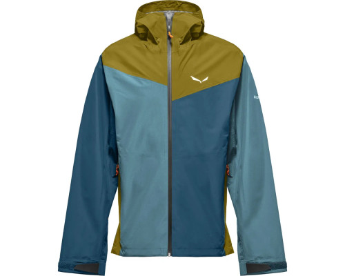 Куртка чоловіча Salewa PUEZ (AQUA 4) 2.5L PTX JACKET M 28615 5B12 розмір 46/S - оливково-синя