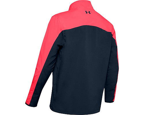 Чоловіча куртка для гольфу Under Armour Storm Windstrike Full Zip - М - синьо-рожева