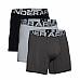 Чоловічі боксерки  Under Armour Charged Cotton - 3 пари: чорні/сірі/темно-сірі/М